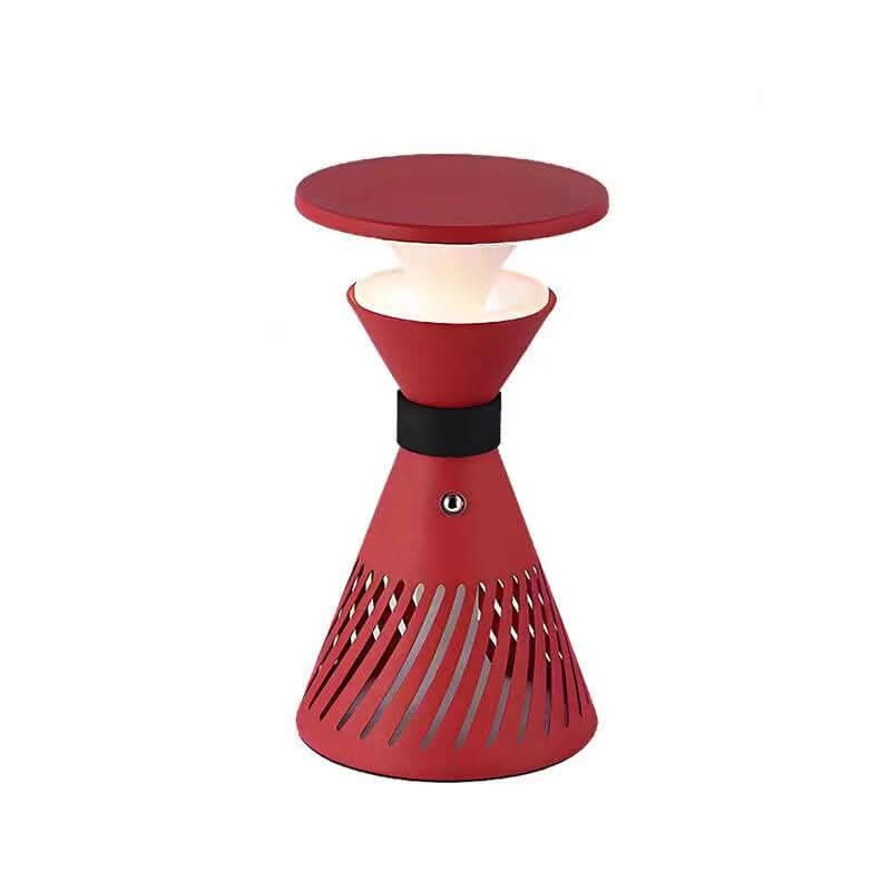 Retro Funnel Ambient Table Lamp - Portable Dimmable Cordless LED Light