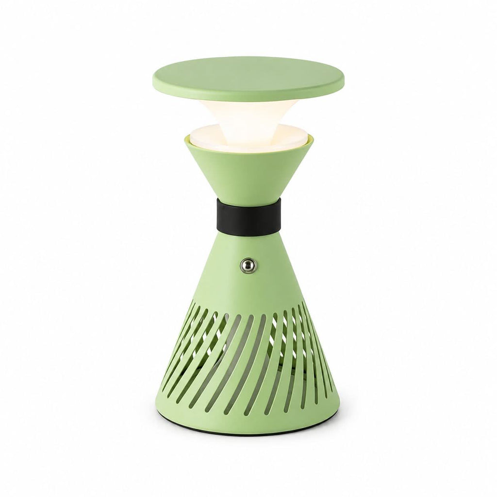 Retro Funnel Ambient Table Lamp - Portable Dimmable Cordless LED Light