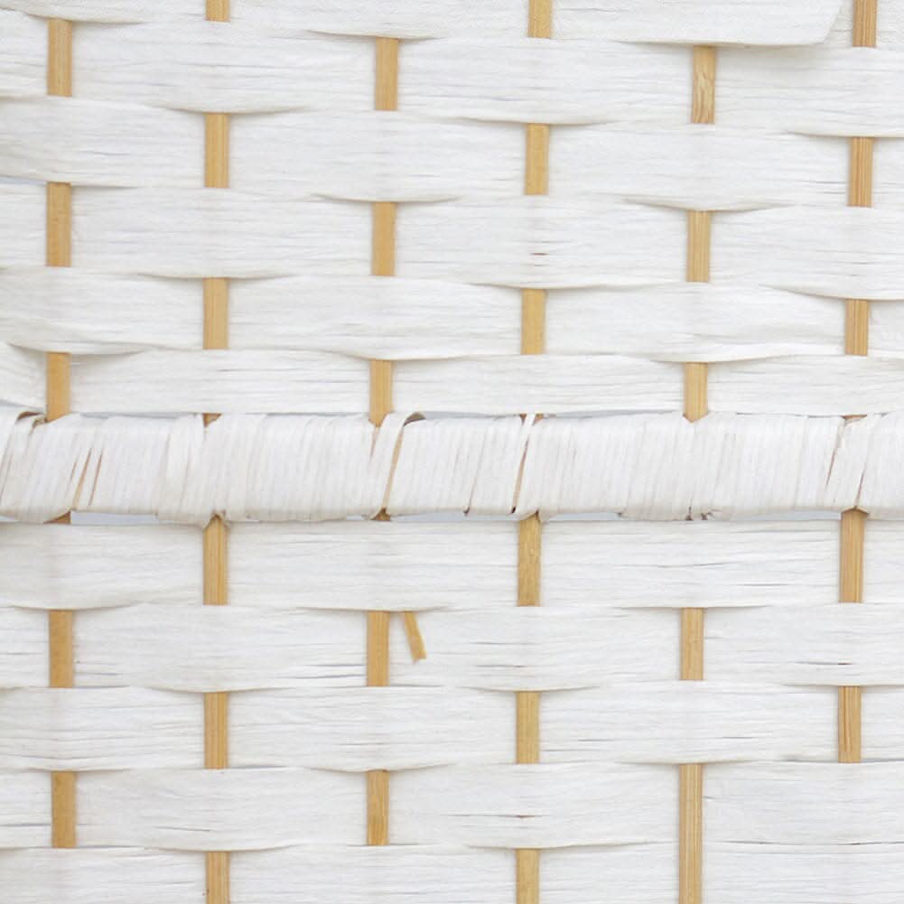 4/6 White Wooden Panels Folding Room Divider Partition Slat Privacy Screen