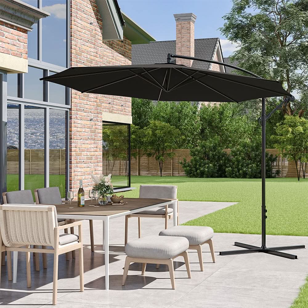 3M Sun Parasol Black Hanging Banana Umbrella