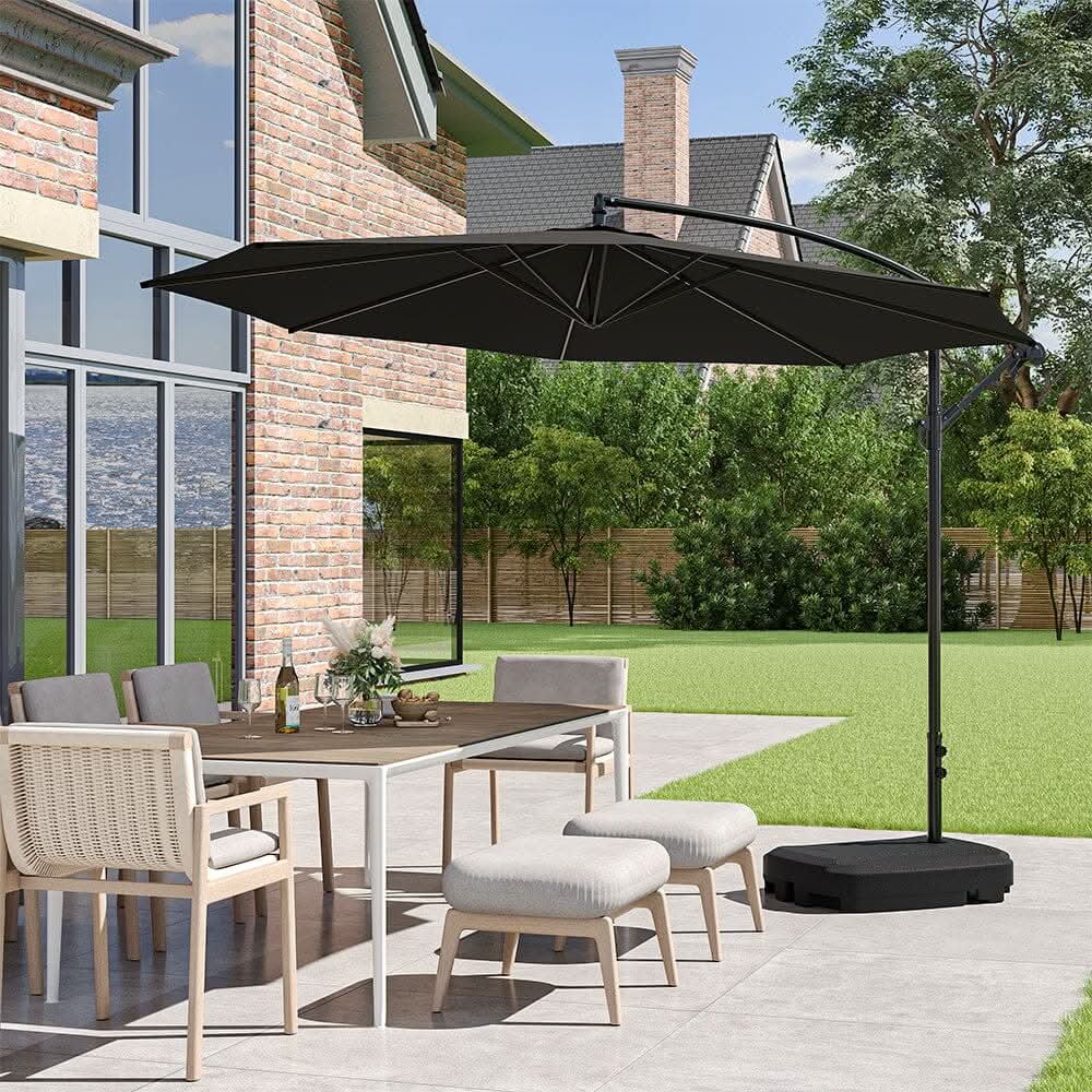 3M Sun Parasol Black Hanging Banana Umbrella