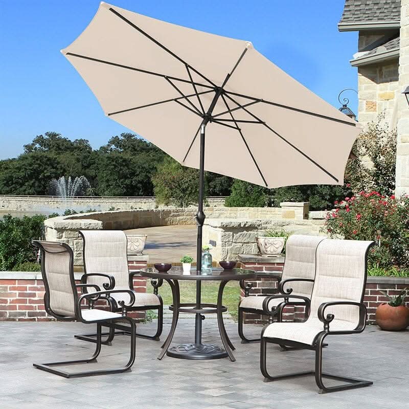 3M Sunshade Parasol Backyard Garden Tilt Umbrella with Crank