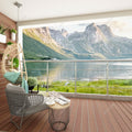 60cm Wide Silver Floor Mount Stainless Steel Handrail for Slopes and Stairs