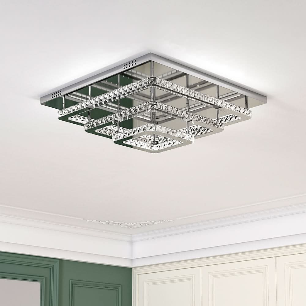 60cm Wide 86W LED Crystal Ceiling Lights Pendant Chandelier Lamp
