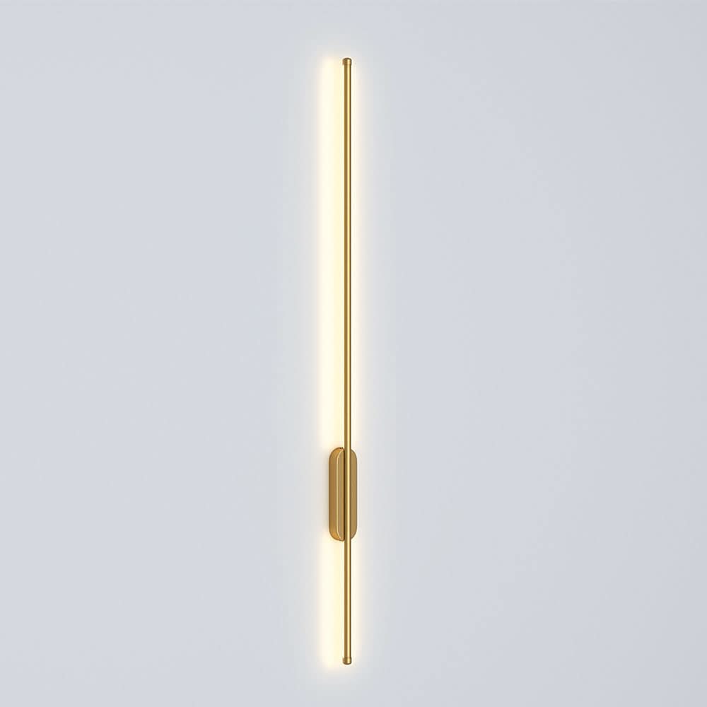 Modern Gold Aluminum Linear LED Wall Lighting Fixture 100cm