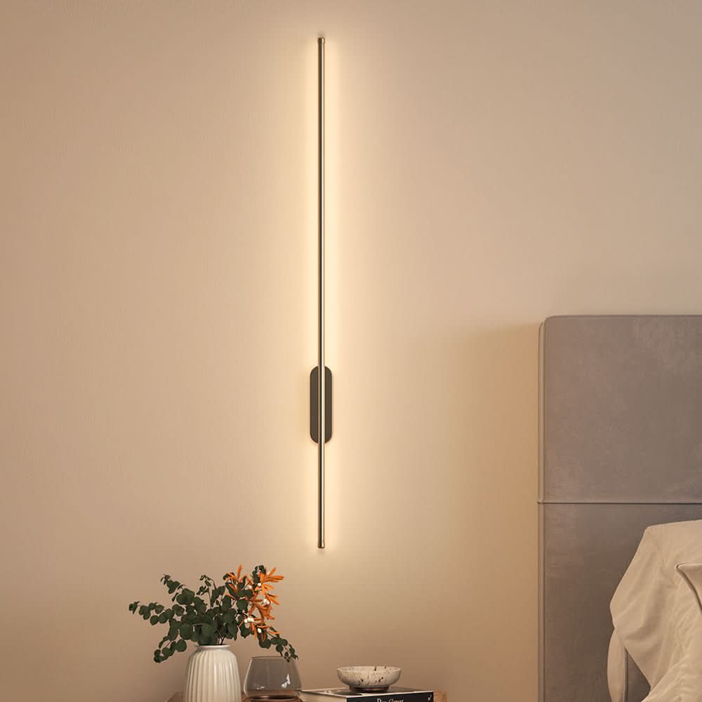 Modern Gold Aluminum Linear LED Wall Lighting Fixture 100cm