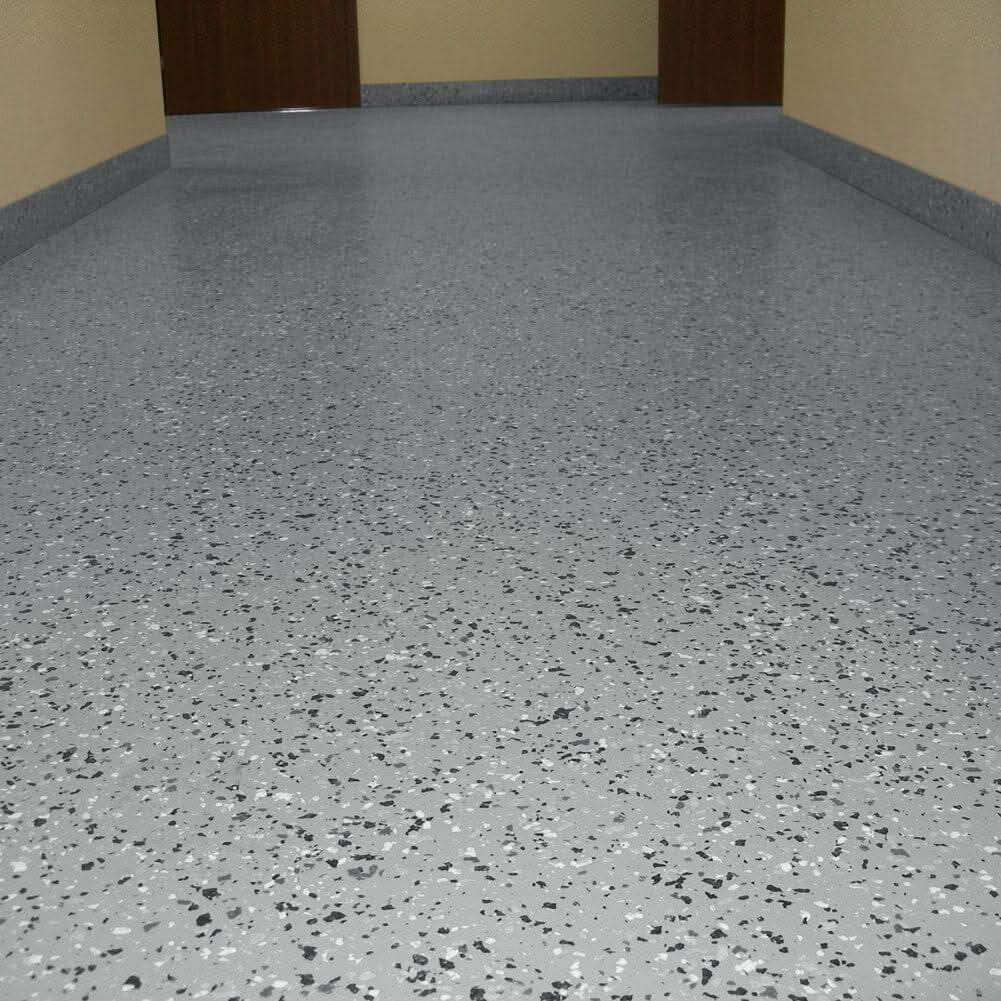 Set of 24 Peel and Stick PVC Granite Floor Tile