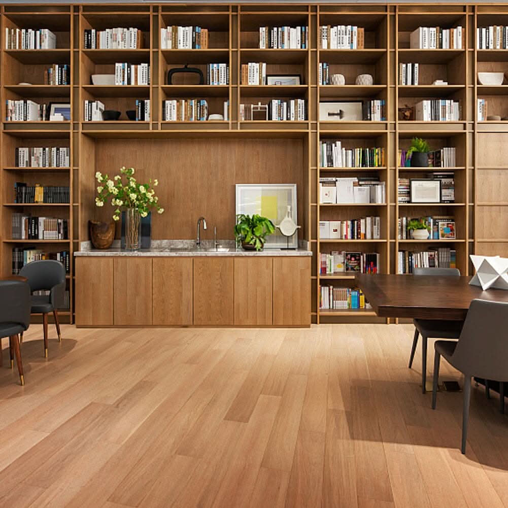 36/72Pcs Modern PVC Wood-Look Peel and Stick Floor Tiles