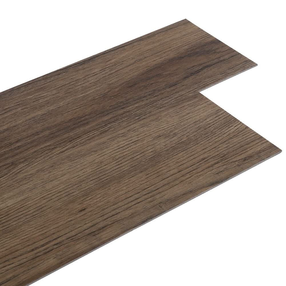 36/72Pcs Modern PVC Wood-Look Peel and Stick Floor Tiles