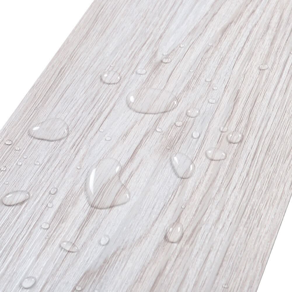 36/72Pcs Modern PVC Wood-Look Peel and Stick Floor Tiles