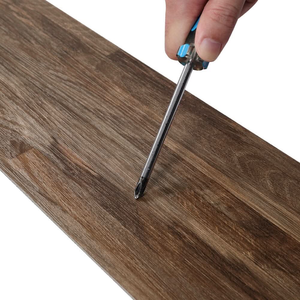 36/72Pcs Modern PVC Wood-Look Peel and Stick Floor Tiles