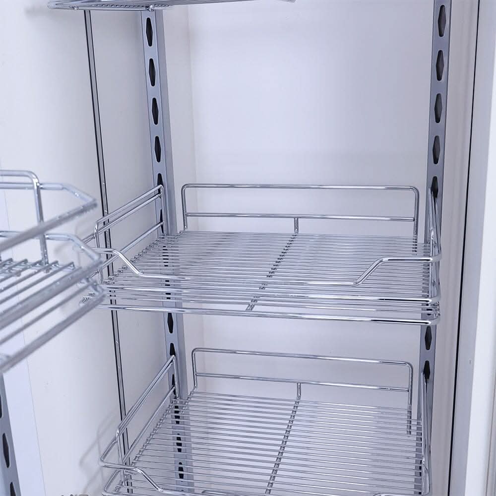Tall Tandem Metal Pull Out Pantry 6 Shelves