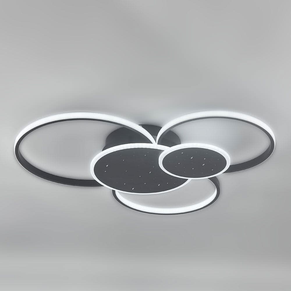 115W Modern 5 Rings LED Ceiling Light White Light