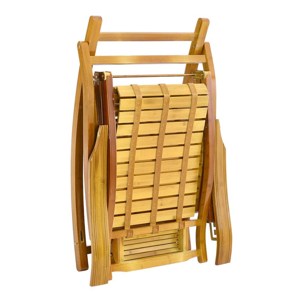 Bamboo Rocking Chair Foldable Recliner