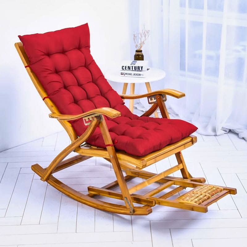 Bamboo Rocking Chair Foldable Recliner
