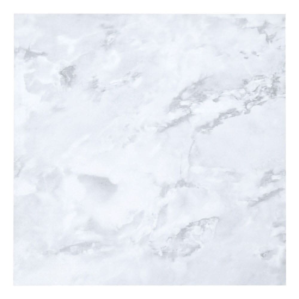 24/48Pcs White Square Stone Effect Floor Tiles