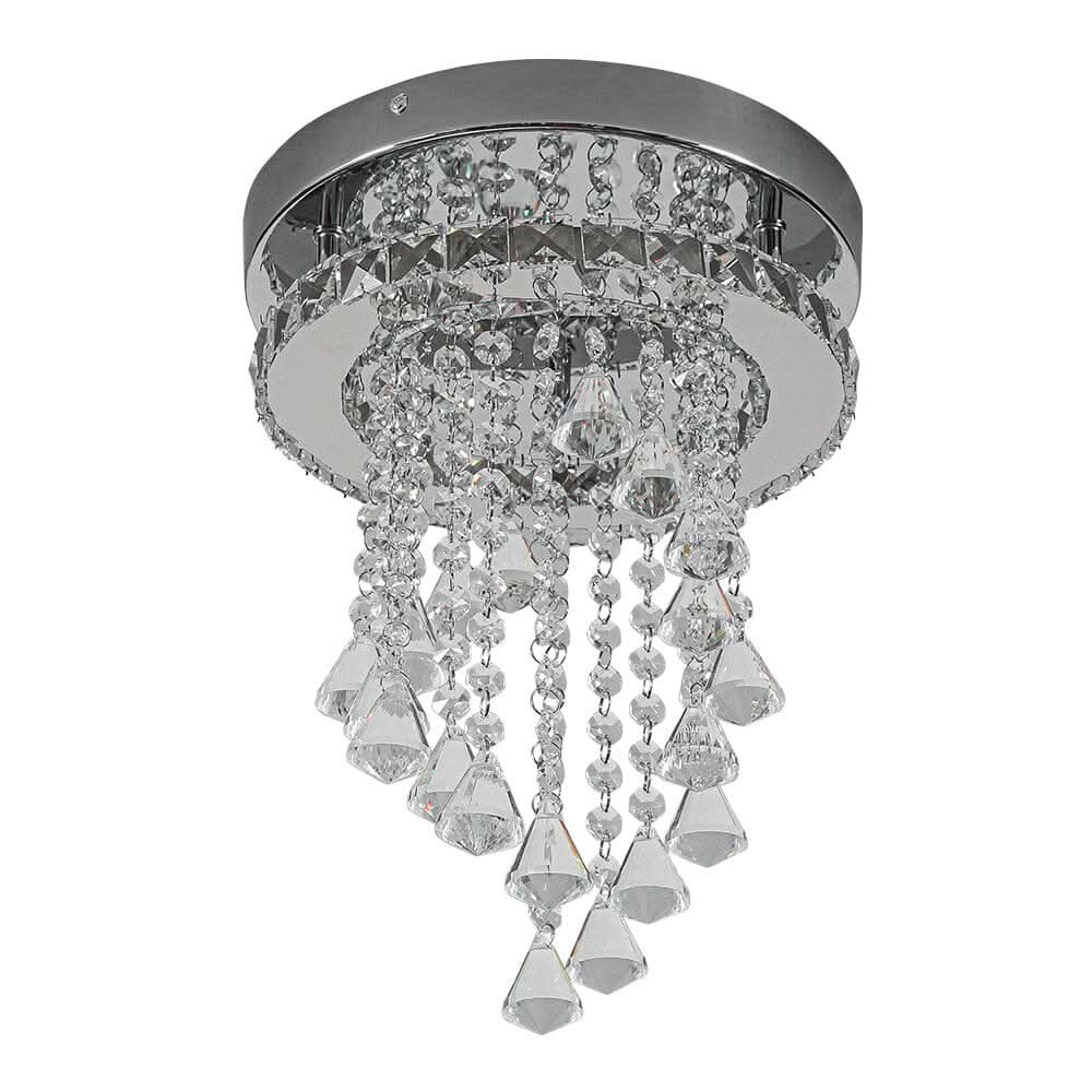 Modern Crystal Ceiling Light with Droplets Cool White