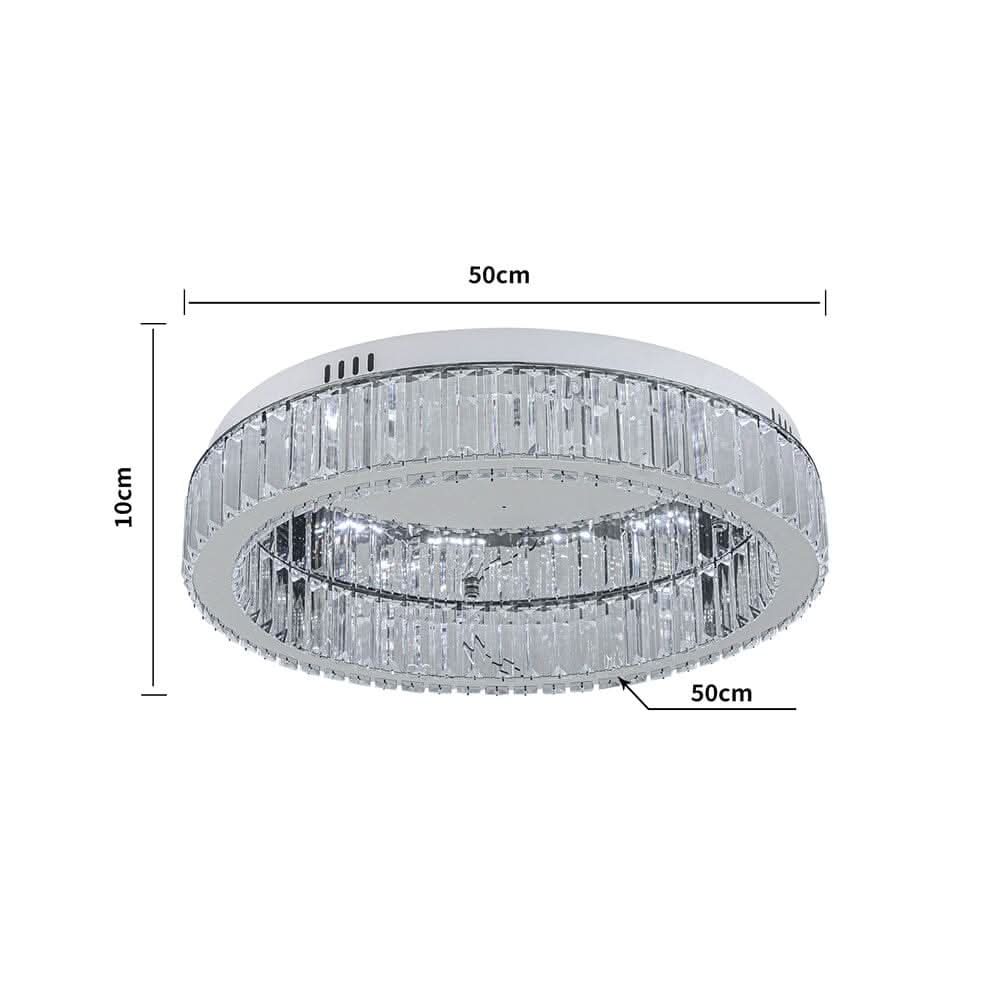 50cm Dia Modern Round Crystal Ceiling Light