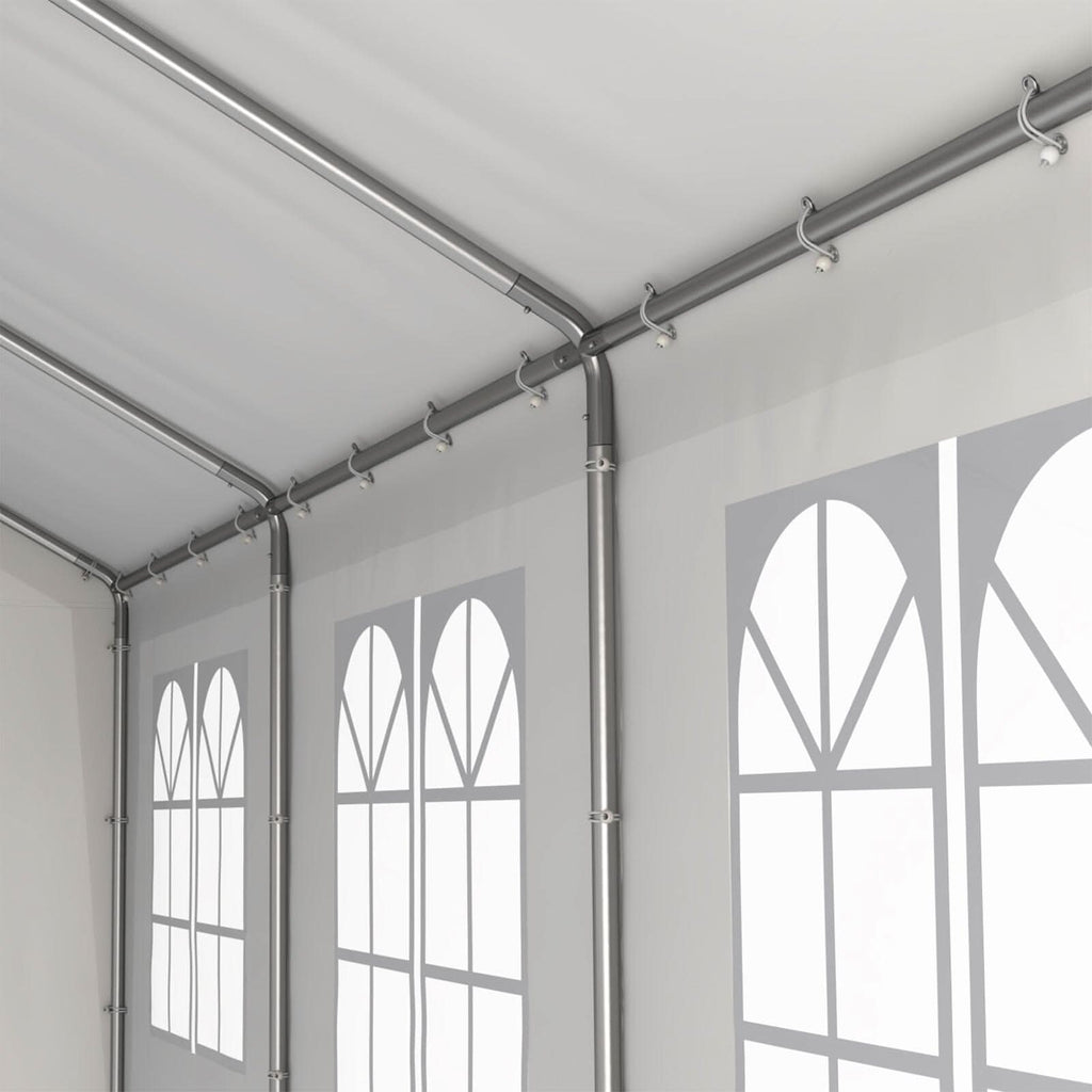 4*6m/4*8m Garden Party Tent with Removable Sidewalls and Doors