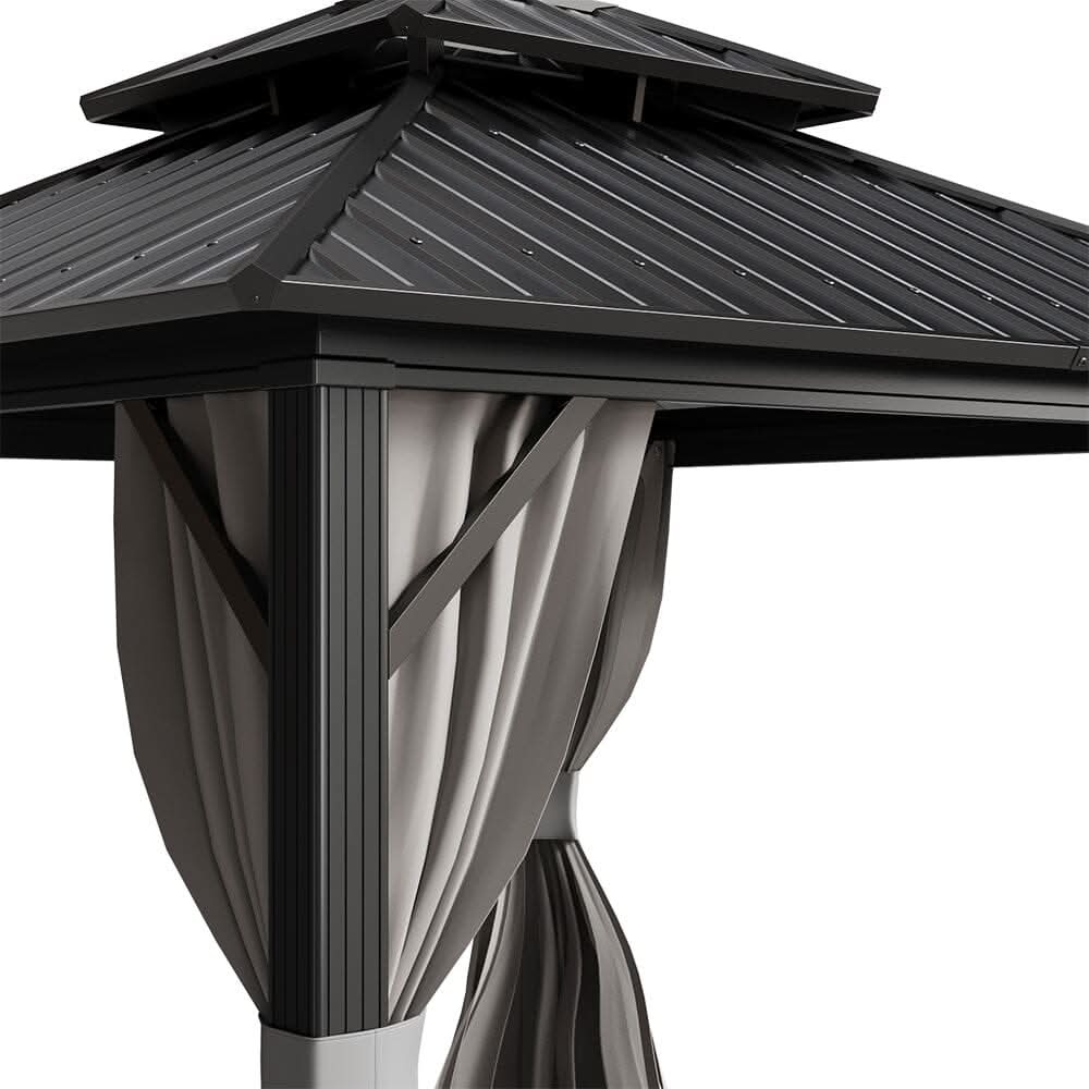 10×10ft/10×12ft Hardtop Patio Gazebo