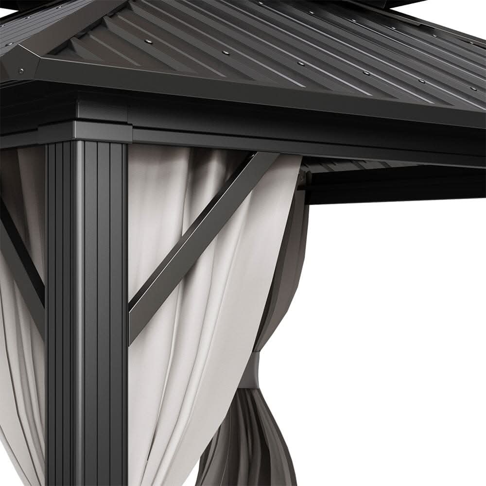 10×10ft/10×12ft Hardtop Patio Gazebo