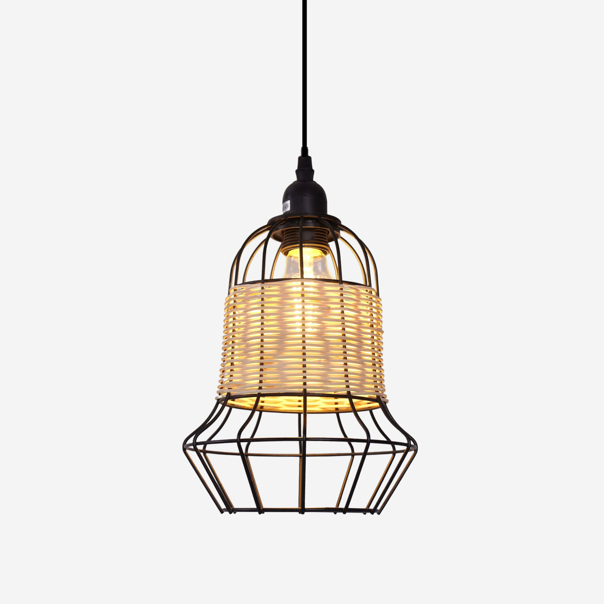 Glyph-Lightsin Basket-Inspired Bar Pendant Light Natural Rattan Pendant Lighting