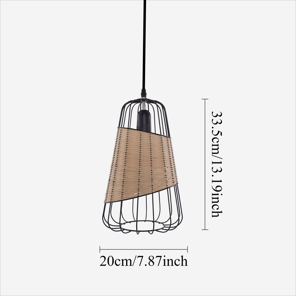 Glyph-Lightsin Lantern-Inspired Rattan Ceiling Light for Cozy Natural Elegance