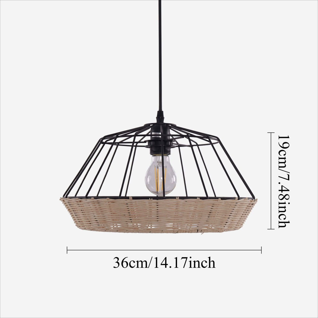 Glyph-Lightsin Geometric Bamboo Pendant Light for a Touch of Natural Modernity