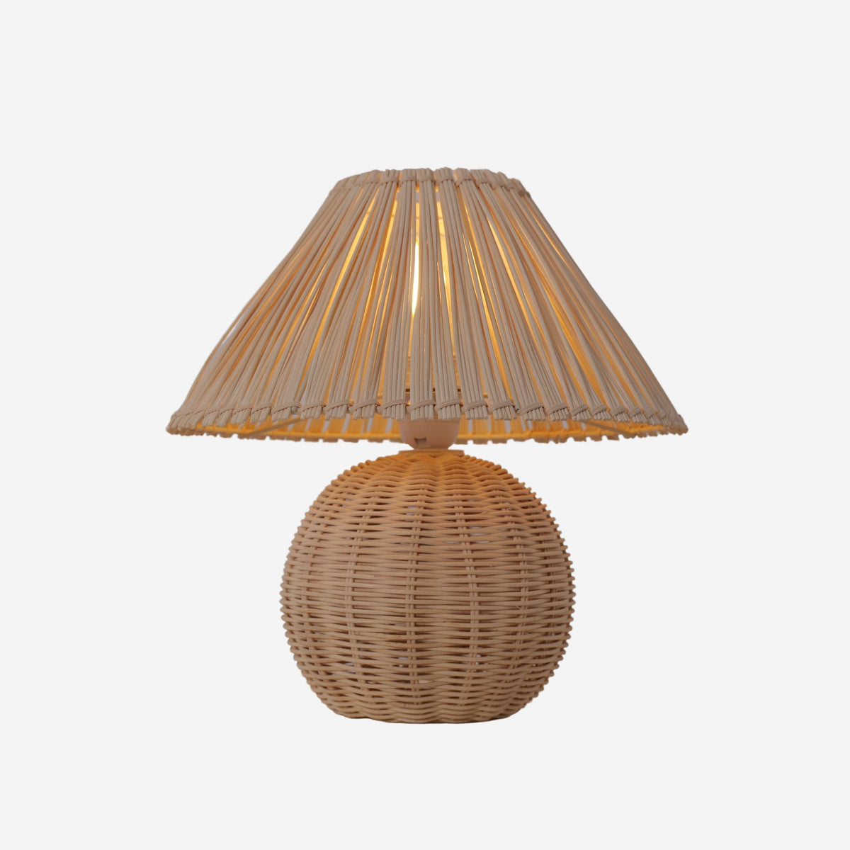Lightsin Eco-friendly Handwoven Rattan Table Lamp