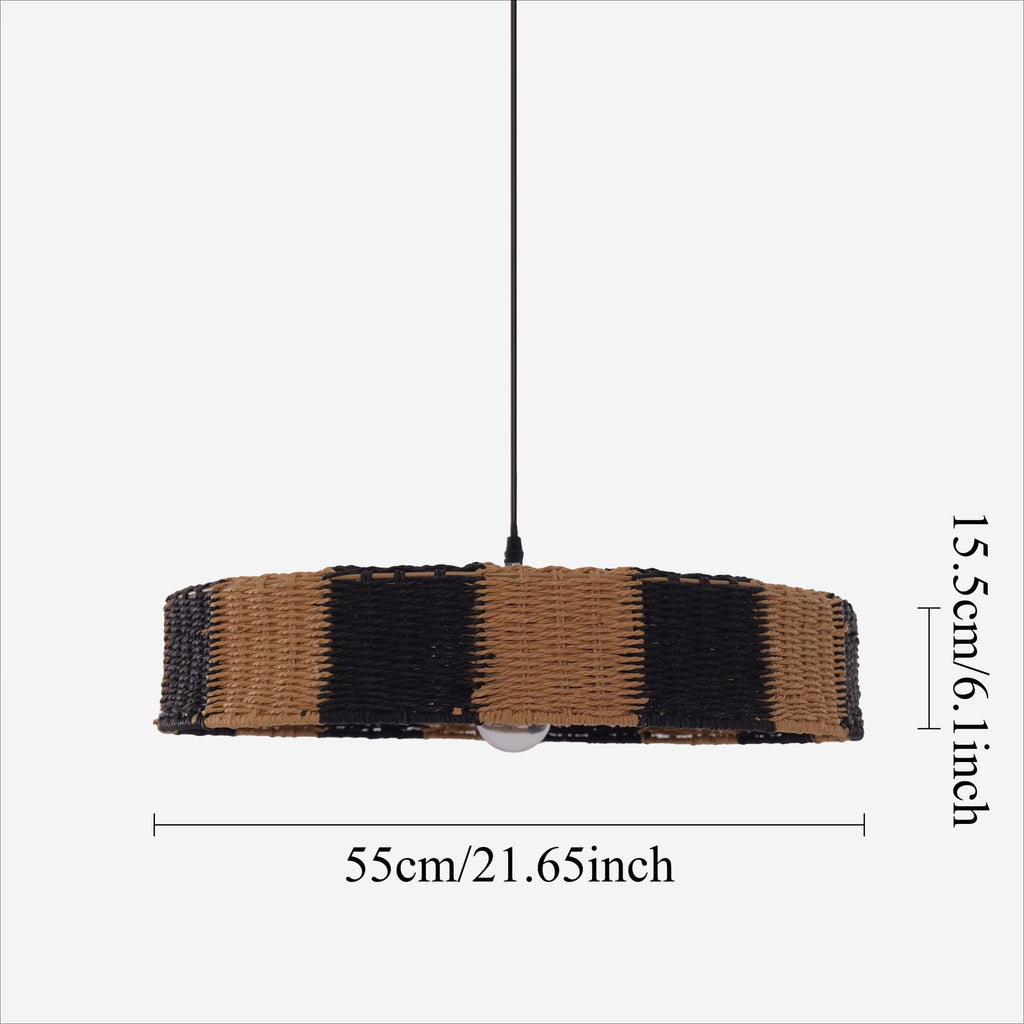 Lightsin Handwoven Paper Rope Pendant Light for a Warm Modern Glow