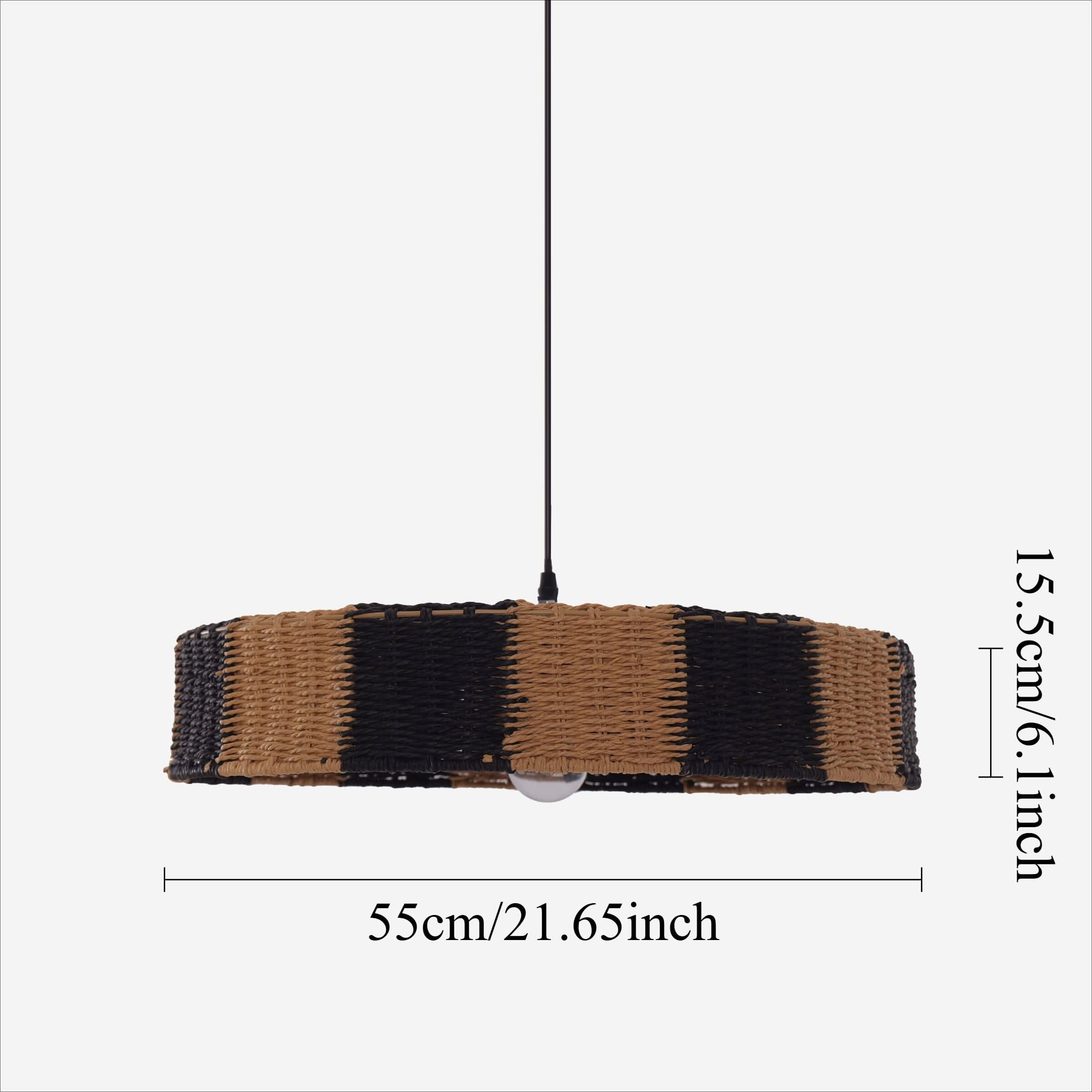 Lightsin Handwoven Paper Rope Pendant Light for a Warm Modern Glow