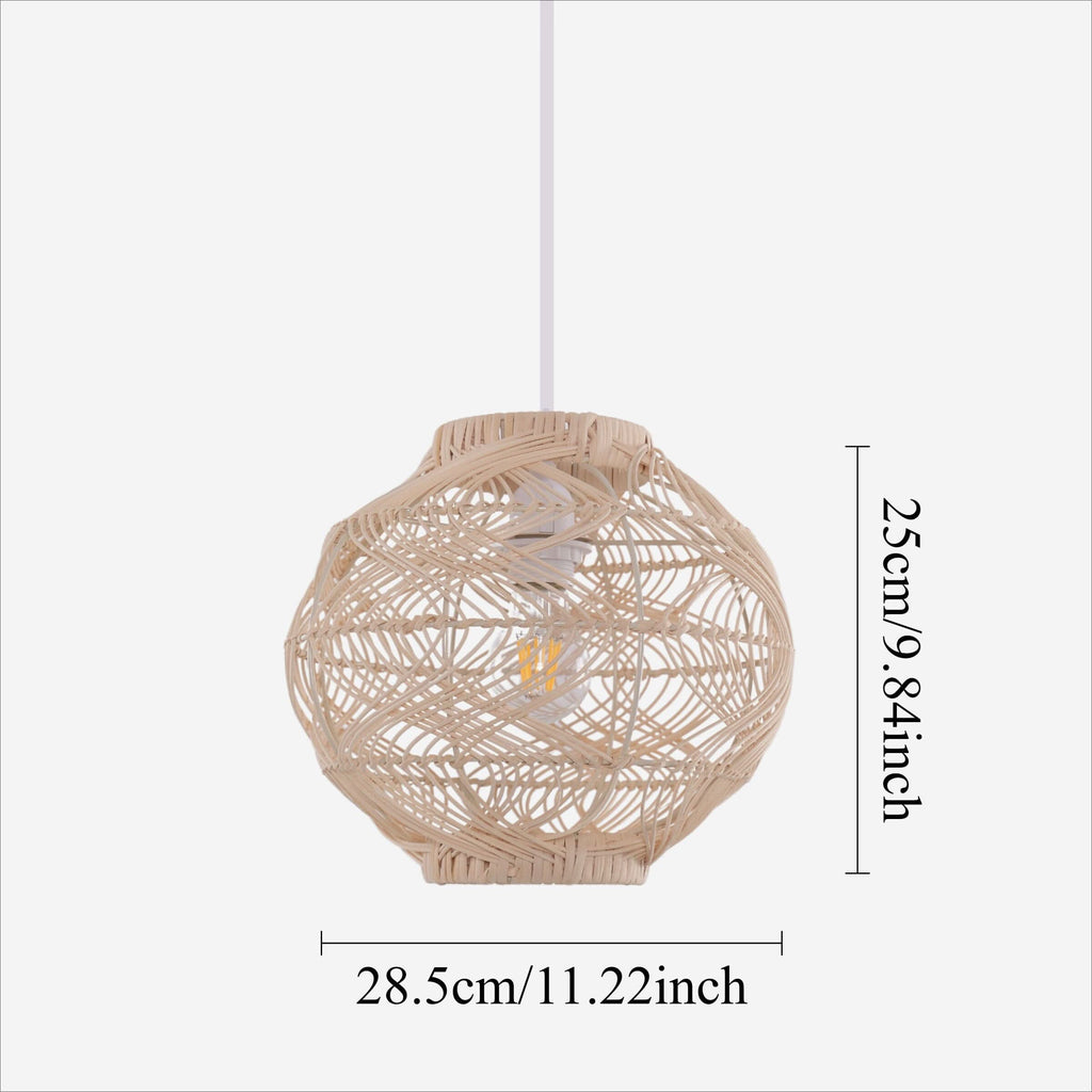 Lightsin Artisanal Rattan Pendant Light for Warm Interiors