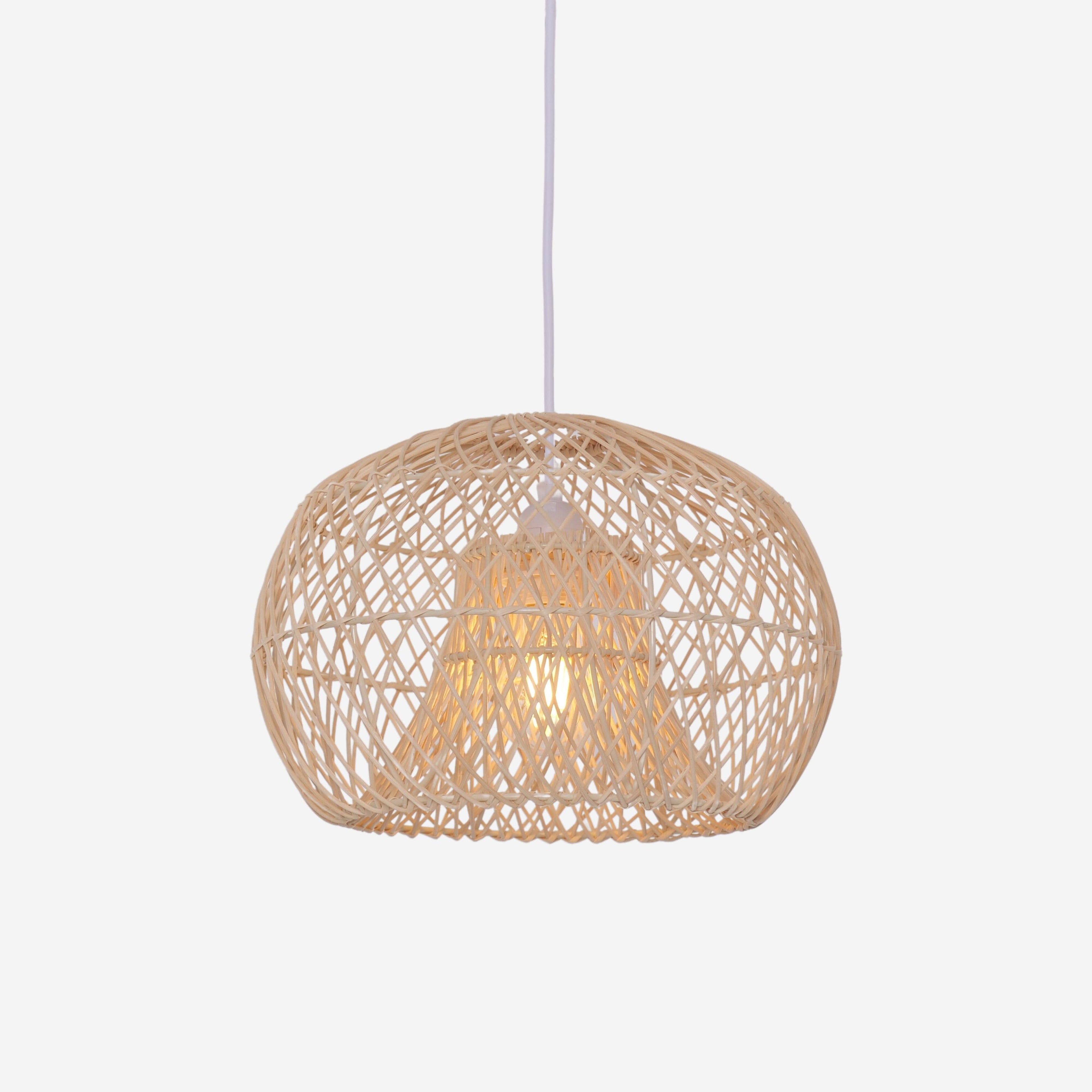 Lightsin SolNest Boho Rattan Hanging Lamp