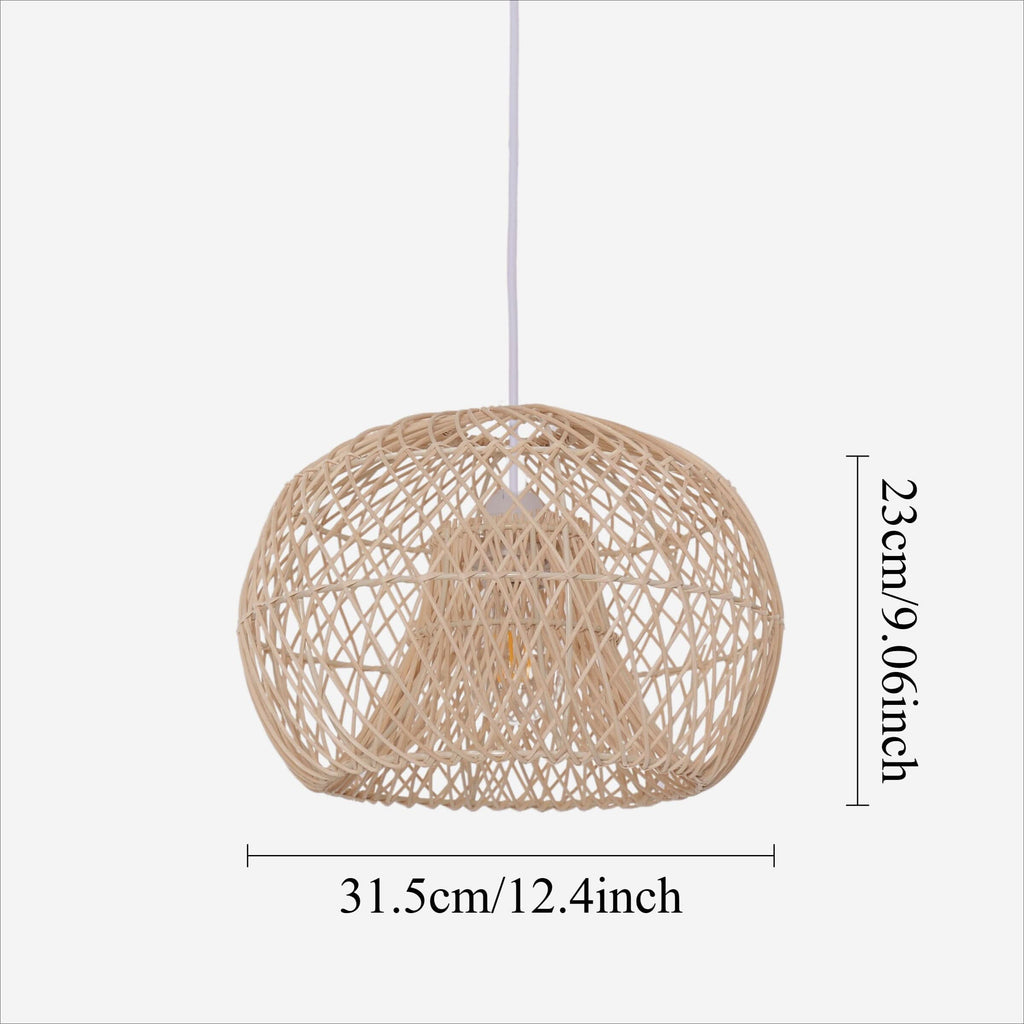 Lightsin SolNest Boho Rattan Hanging Lamp
