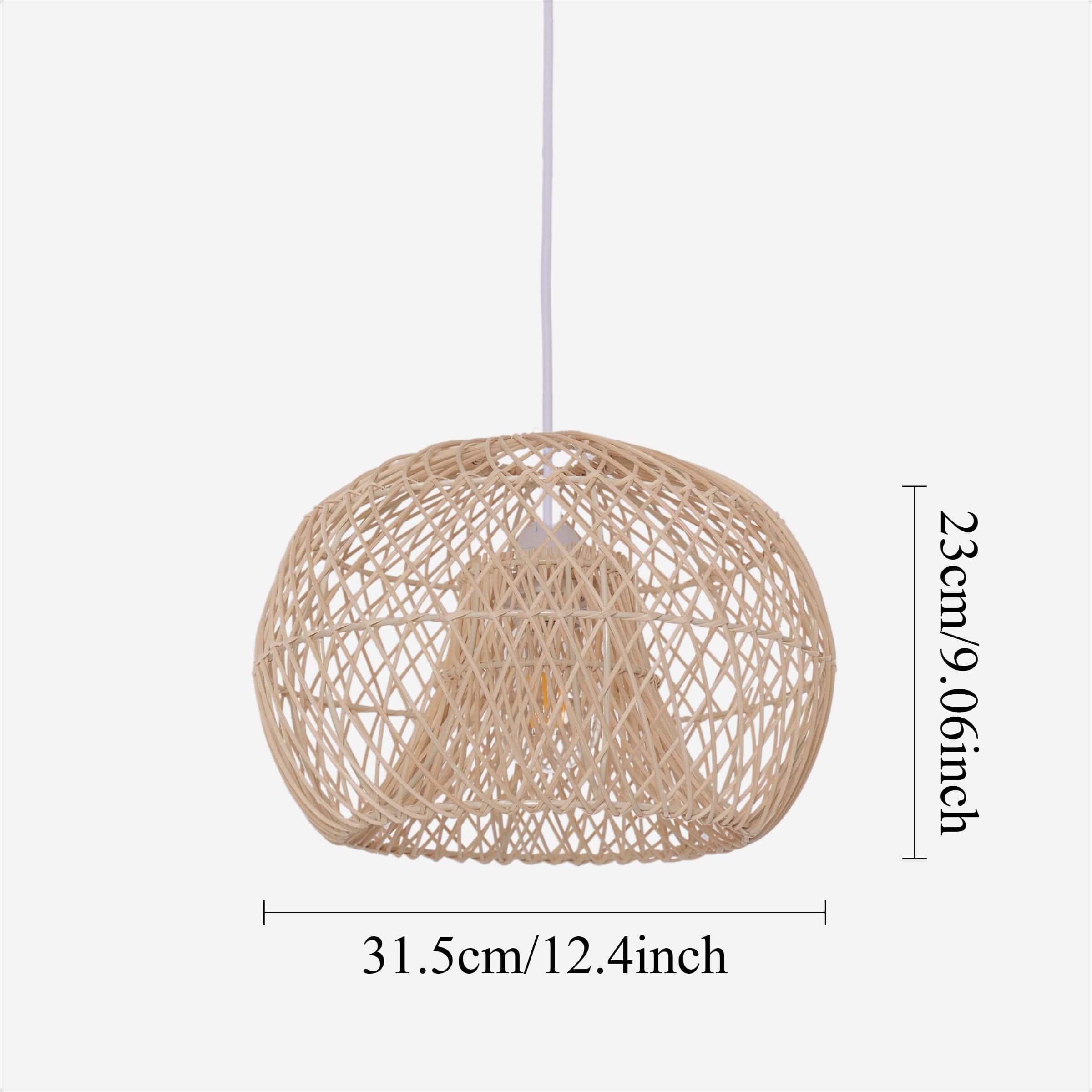 Lightsin SolNest Boho Rattan Hanging Lamp
