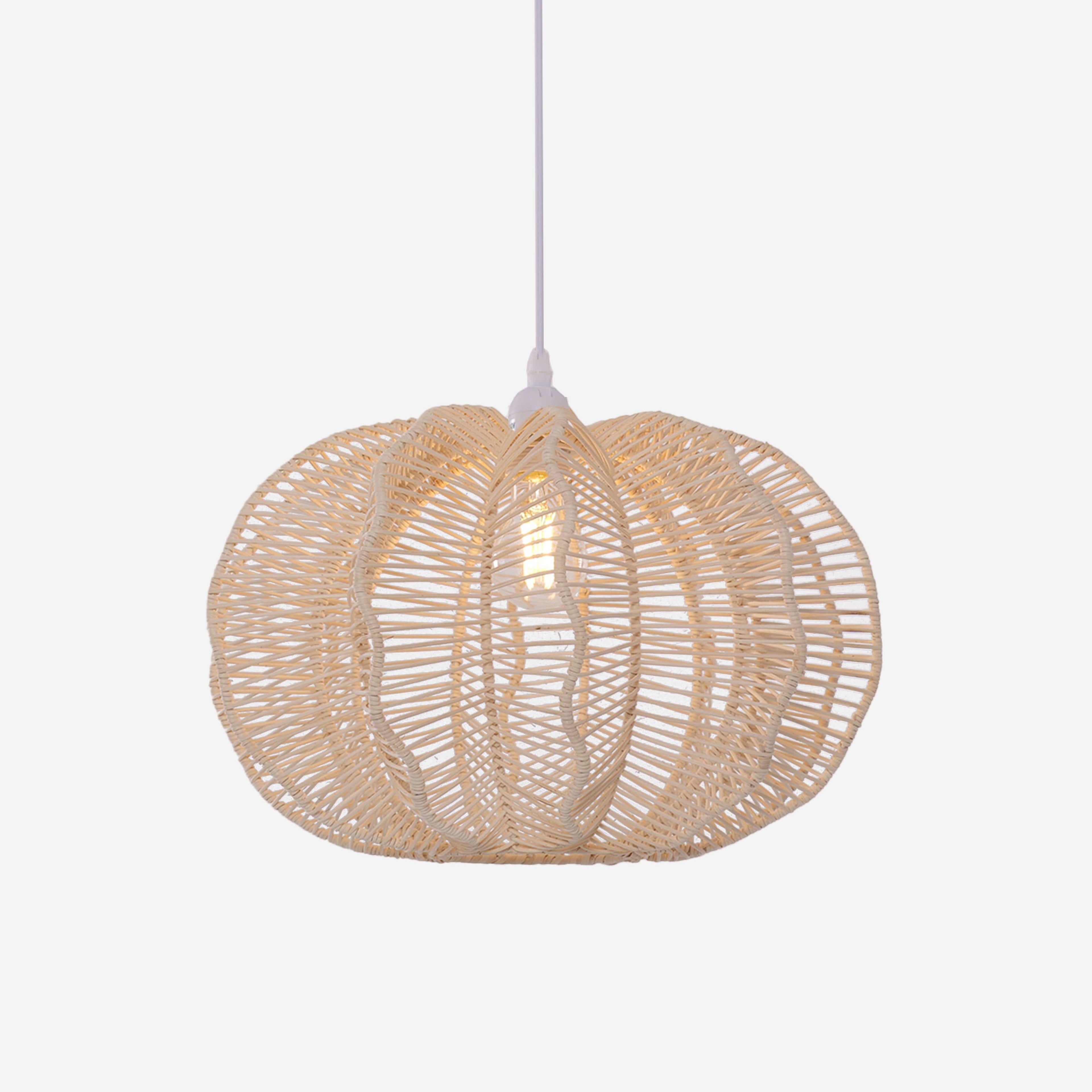 Lightsin Woven Rattan Ceiling Light for a Serene Ambiance