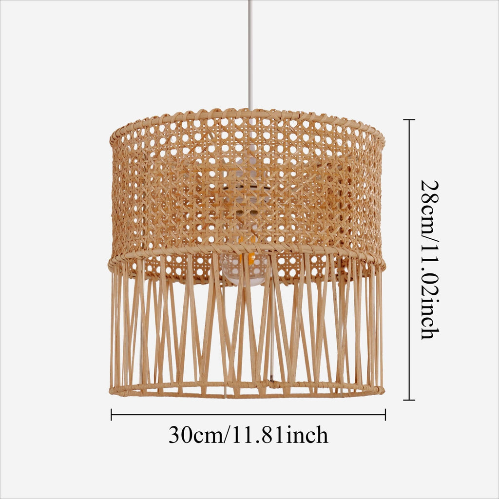 Lightsin Wabi-Sabi Style Hand-woven Rattan Pendant Light