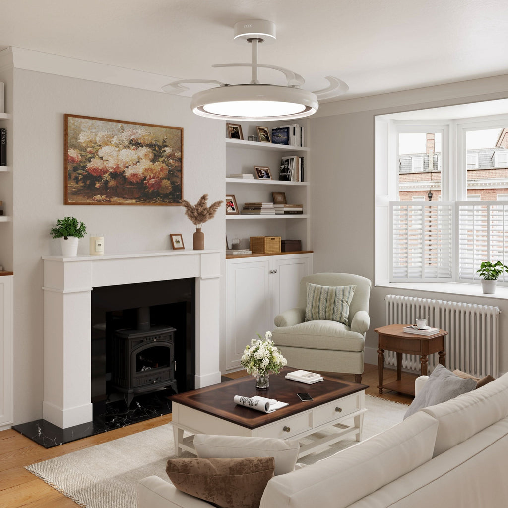 Lightsin 48 Inch Ceiling Fan with Reversible Airflow and Timer