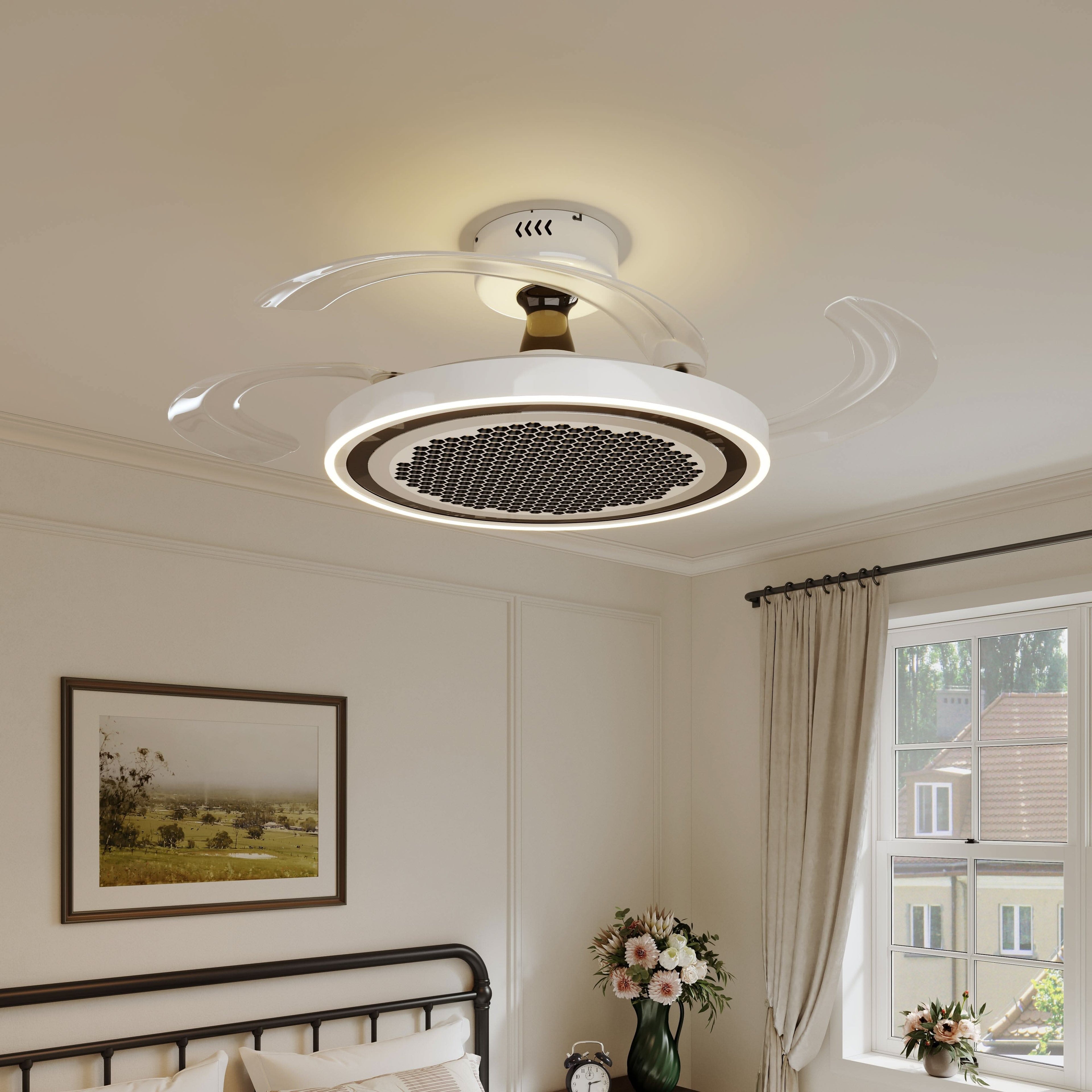Lightsin 48 Inch Ceiling Fan with Timer and Reversible Motor