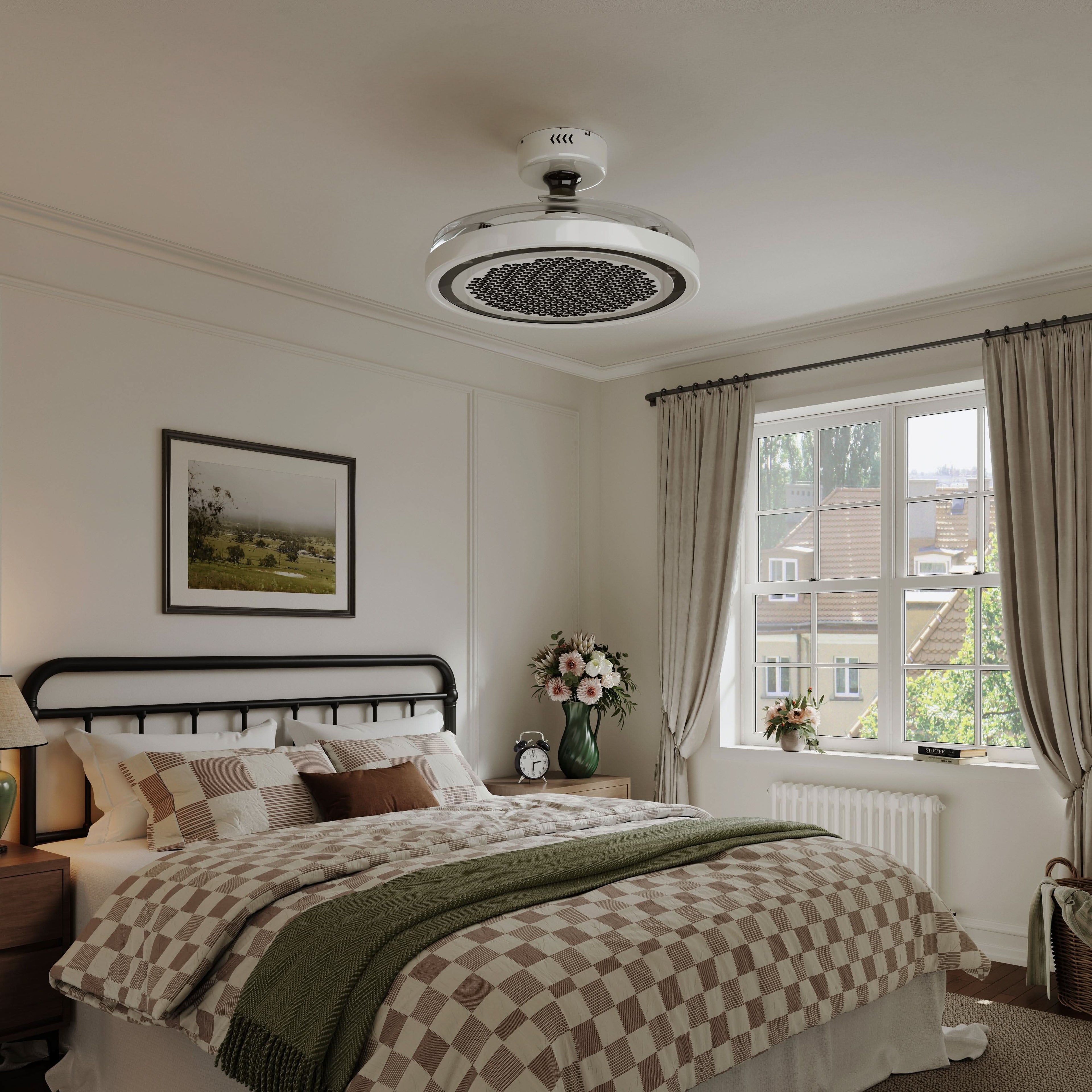 Lightsin 48 Inch Ceiling Fan with Timer and Reversible Motor