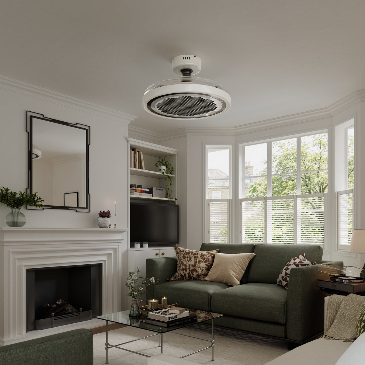 Lightsin 48 Inch Ceiling Fan with Timer and Reversible Motor