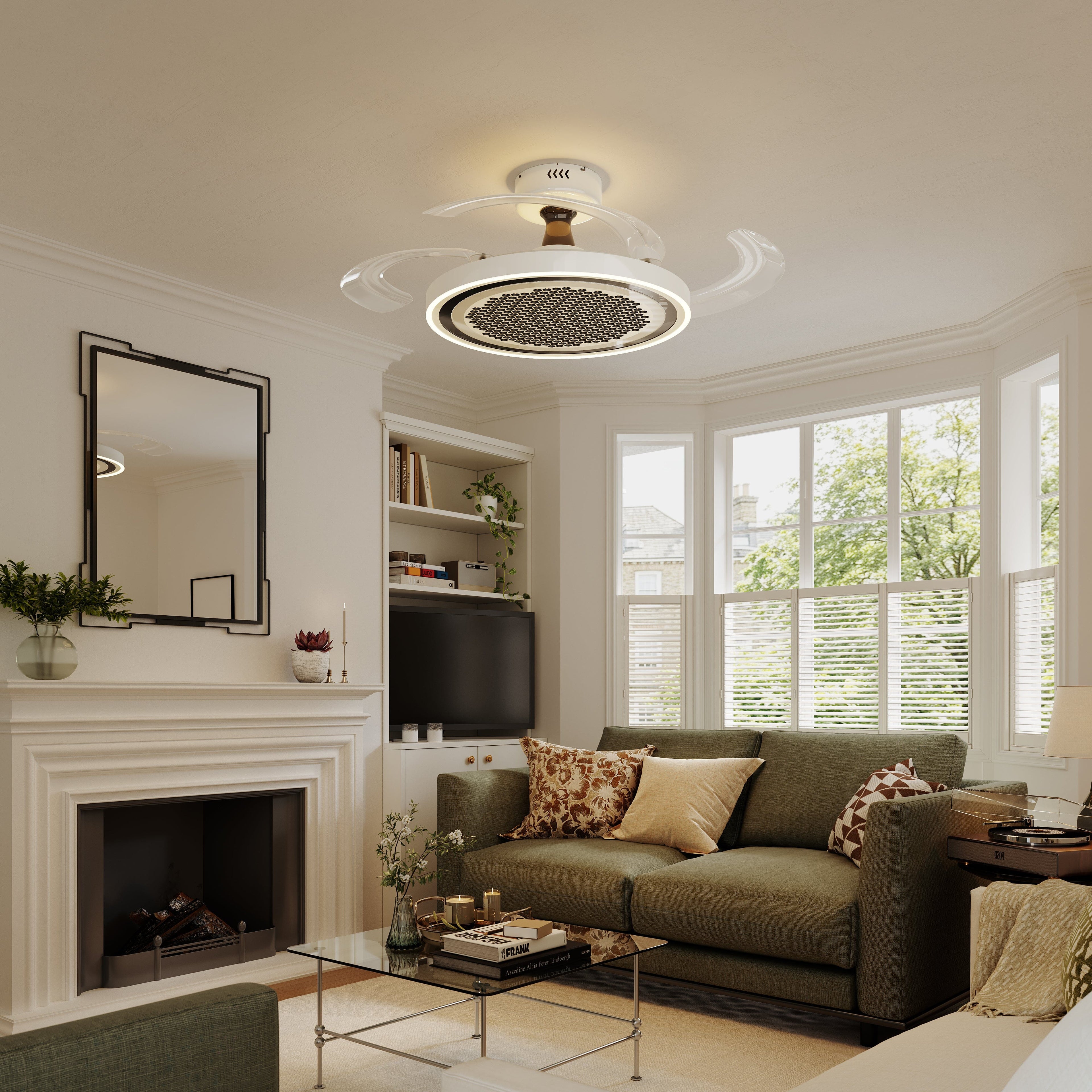 Lightsin 48 Inch Ceiling Fan with Timer and Reversible Motor