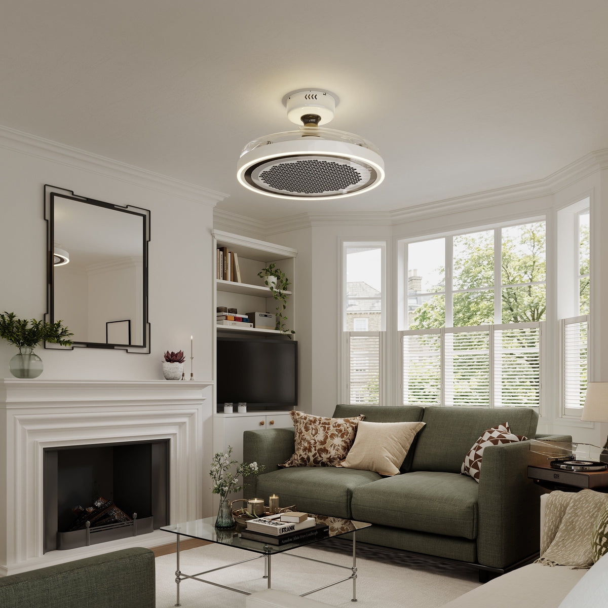 Lightsin 48 Inch Ceiling Fan with Timer and Reversible Motor