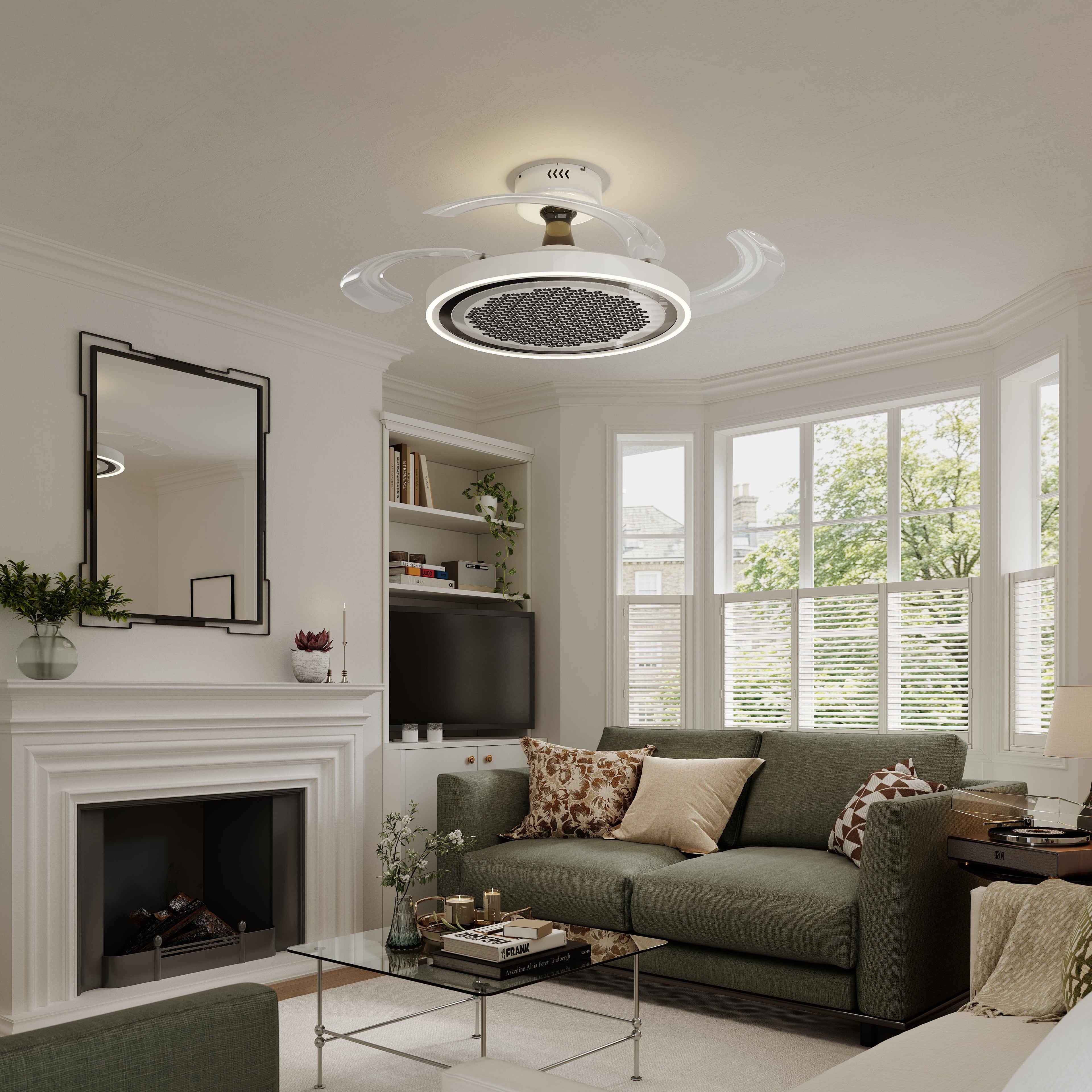 Lightsin 48 Inch Ceiling Fan with Timer and Reversible Motor