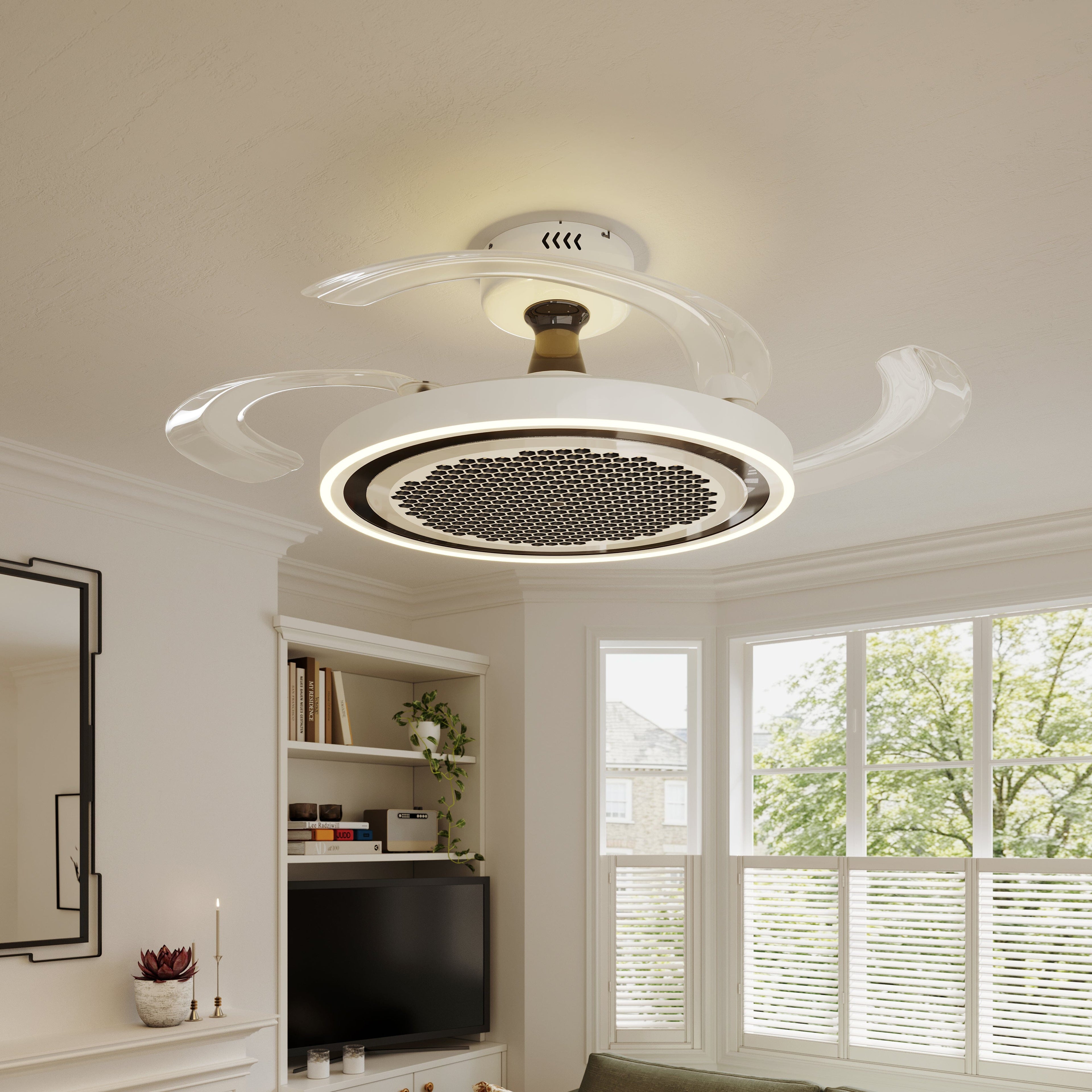 Lightsin 48 Inch Ceiling Fan with Timer and Reversible Motor