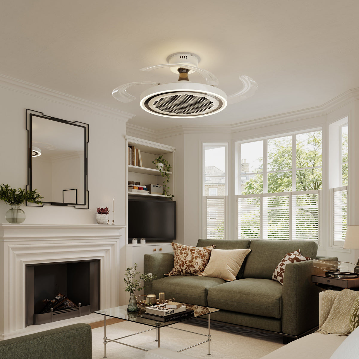 Lightsin 48 Inch Ceiling Fan with Timer and Reversible Motor
