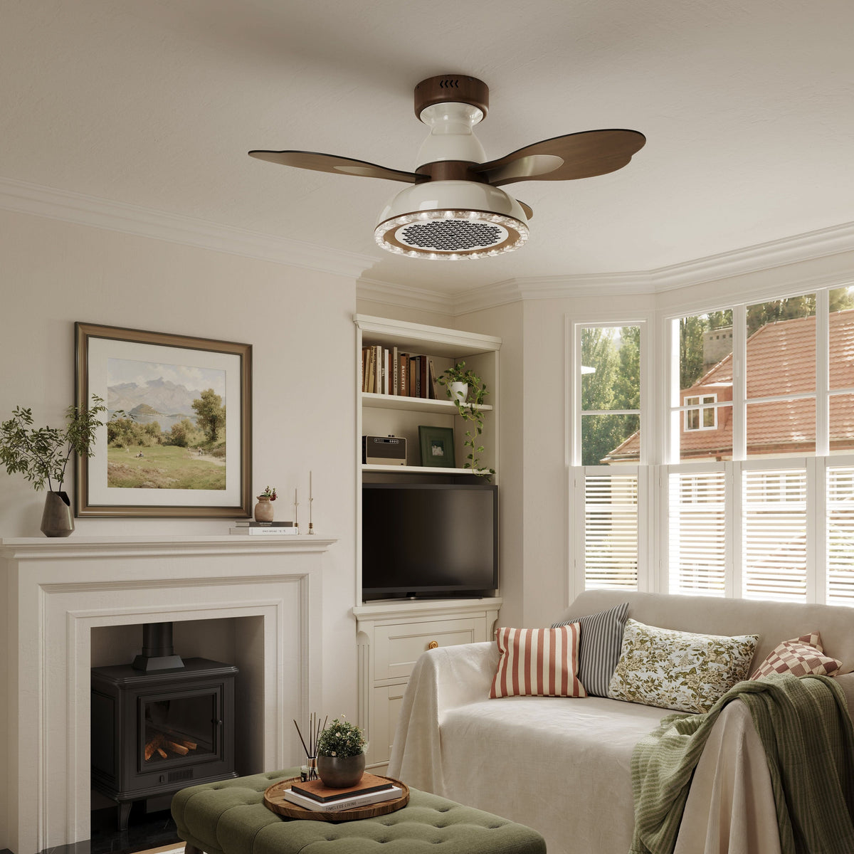 Lightsin 36 Inch Ceiling Fan with Quiet Reversible DC Motor