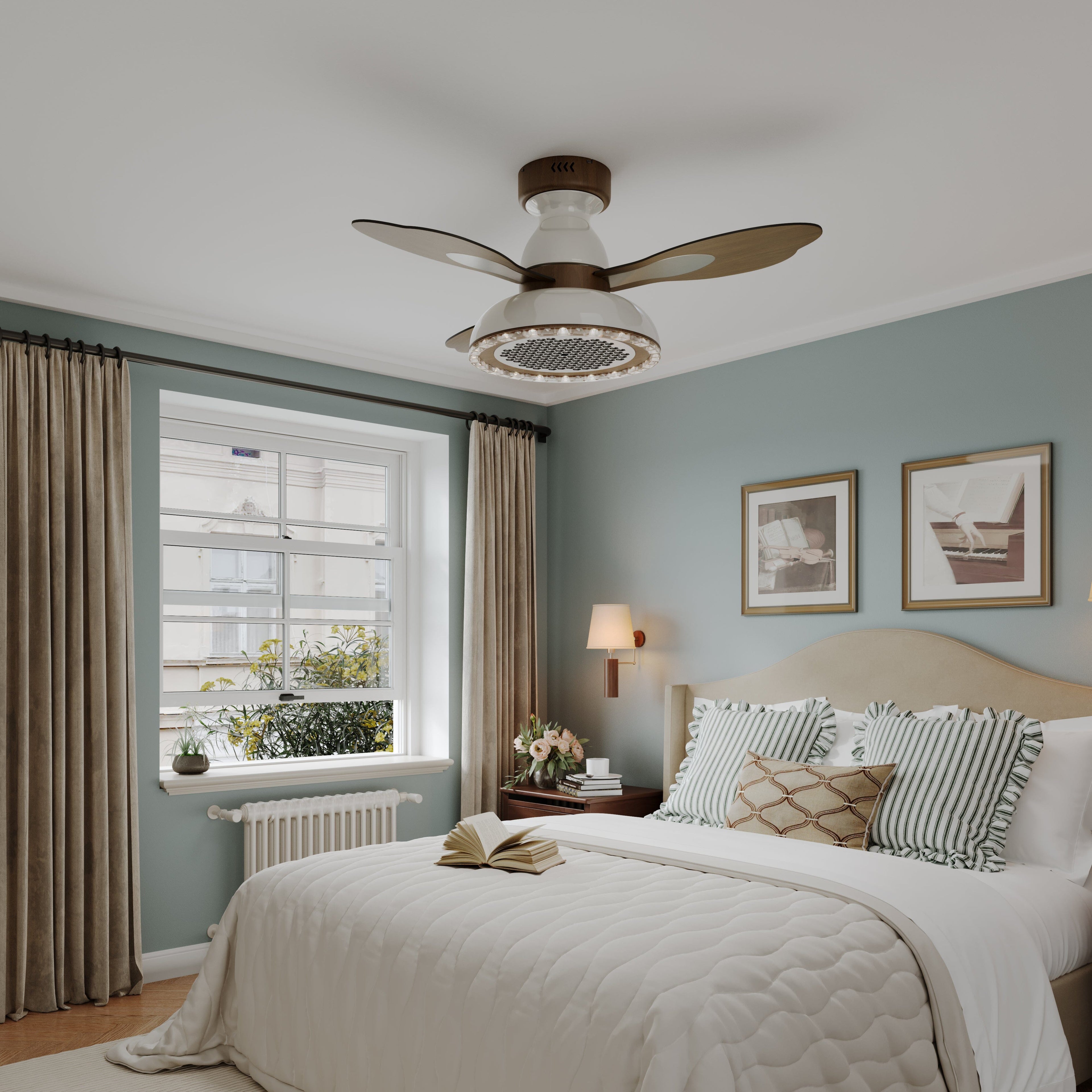 Lightsin 36 Inch Ceiling Fan with Quiet Reversible DC Motor