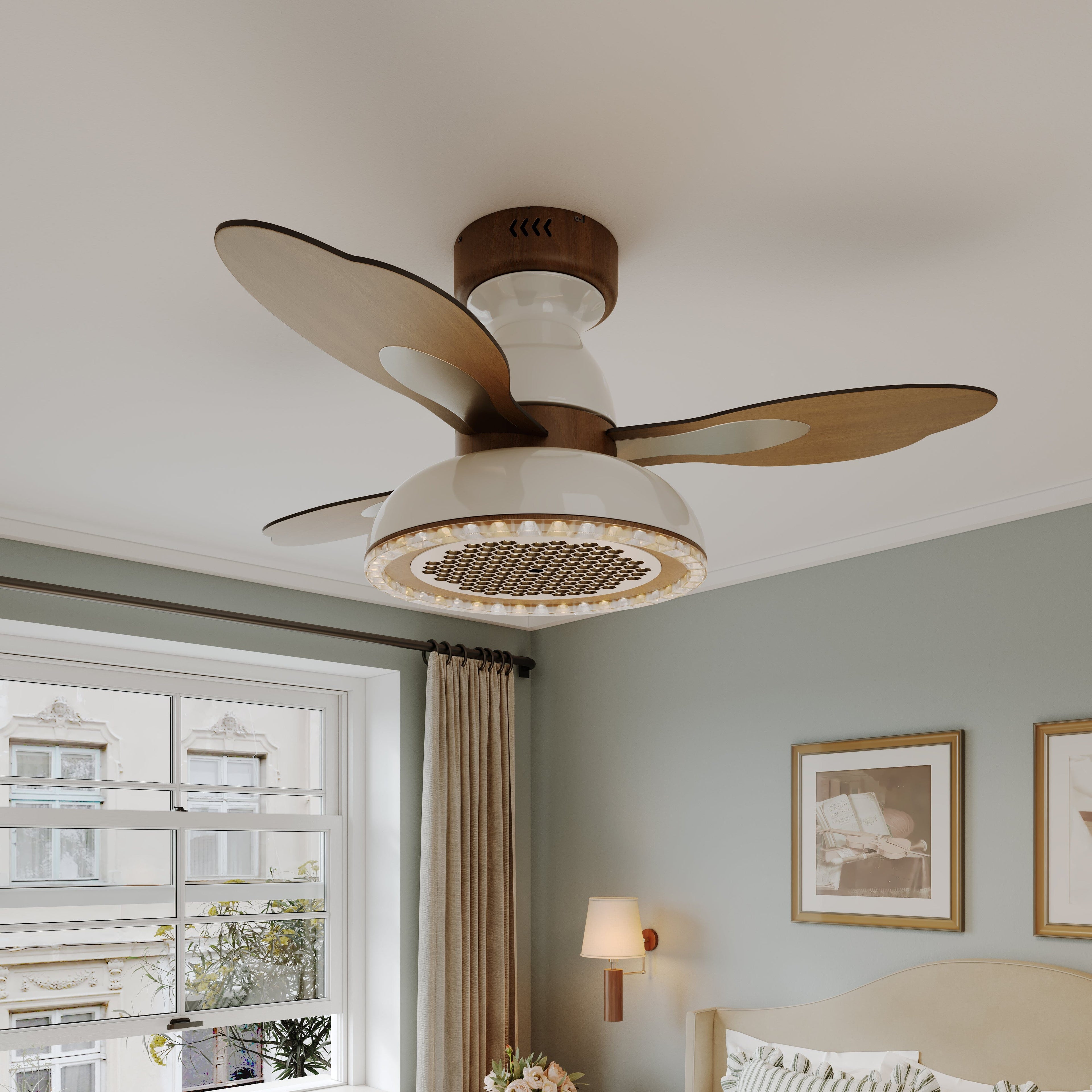 Lightsin 36 Inch Ceiling Fan with Quiet Reversible DC Motor