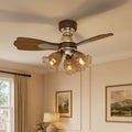 Lightsin 36 Inch Ceiling Fan with Reversible Motor and Timer